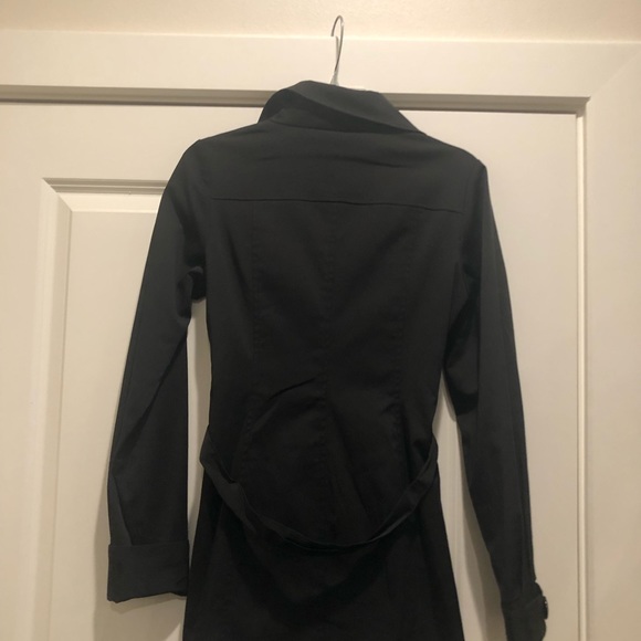VERTIGO BLACK TRENCH COAT NWOT Size -XS. Great Coat - Picture 9 of 13